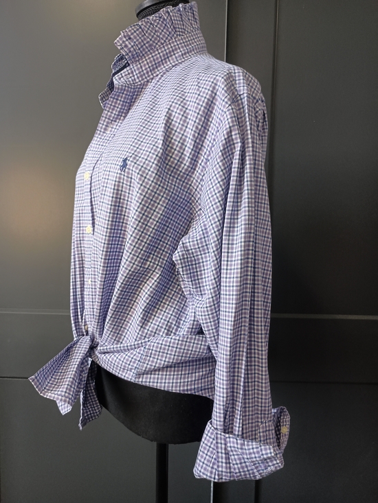 Ralph Lauren Tops - Upcycled Women's Ralph Lauren Ruffled Collar Shirt #127